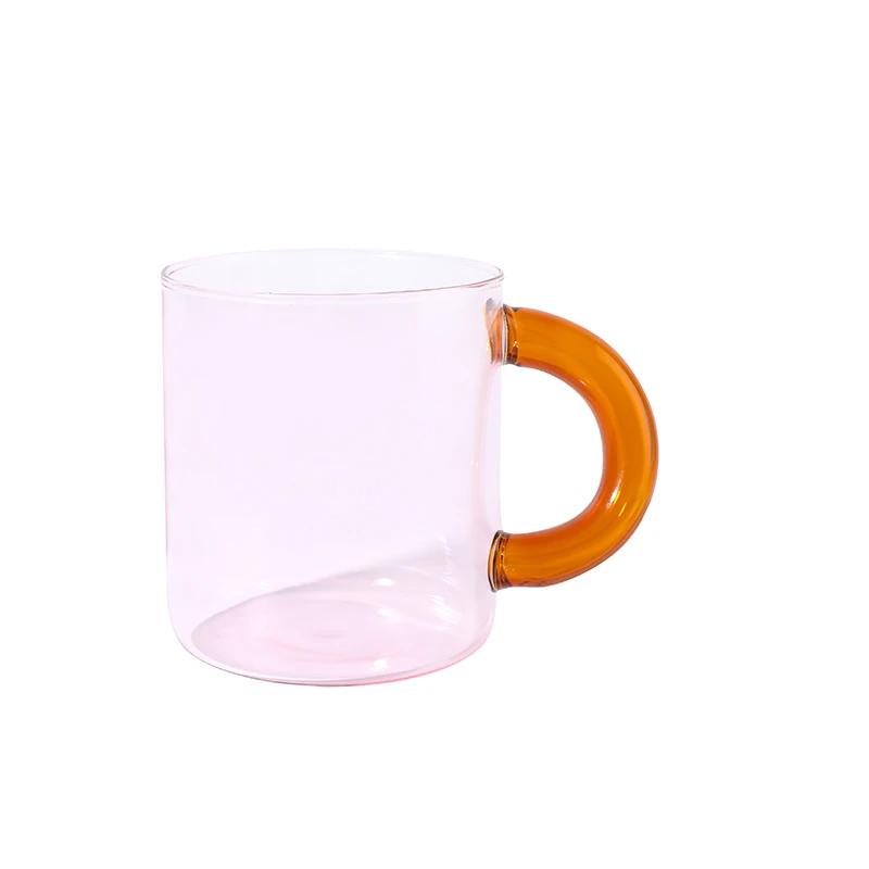 Craft Made Glass Mug Coffee Cup Glass Spoon Borosilicate Glass Cup Office Cups Birthday Gift Coffee Mugs Tea Spoon