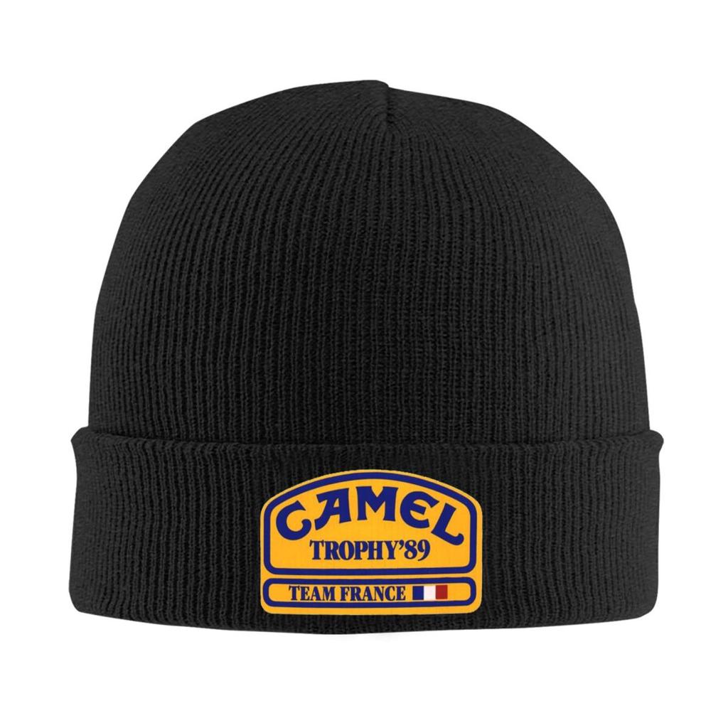 Camel Trophy Warm Knitted Cap Hip Hop Bonnet Hat Autumn Winter Outdoor Beanies Hats for Unisex Adult