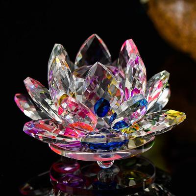 1PC Exquisite Table Centerpiece Home Wedding Party Ornament Crystal Lotus Decorations