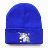 New autumn and winter warm woolen hats for male and female students, unicorn knitted hats, cute pullover hats, ski hats
