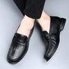 Fashion Wedding Party Dress Shoes 2025 New Slip on Man Loafers Breath Walking Moccasins High Quality Genuine Leather Men's Footwear