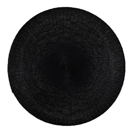 Woven Round Placemat Heat-Resistant Non-Slip Table Mat Elegant Dinner Plate Mat for Home Restaurant Party Dining