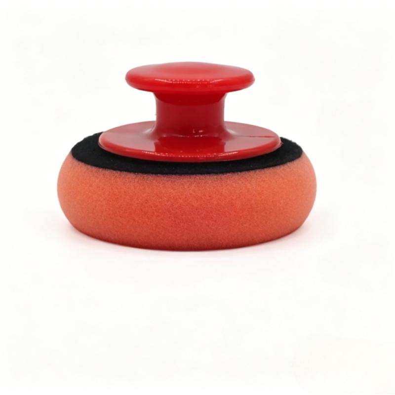 Car Waxing Sponge Waxing Tool with Manual Round Car Waxing Polishing Sponge Tool Polishing