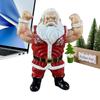 Humorous Muscle Santa Claus Figurines Resin Christmas Crafts Ornaments Christmas Funny Muscle Figurine Home Decoration