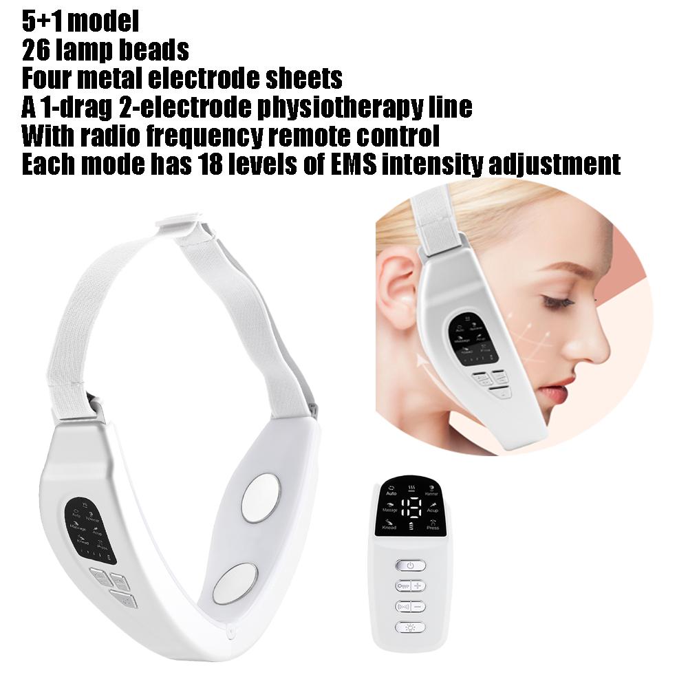 Electric V Face Lifting Beauty Device 6 Modes 8 Levels Micro-current Firming Facial Massager Double Chin V-Shaped Face Machine