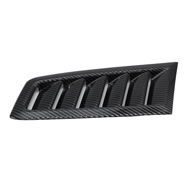 Bilmotorhuvens Luftutsläpp Ventilkåpa Kolfiber Ventilkåpa Trim för Ford Focus RS MK2 Biltillbehör-M53K
