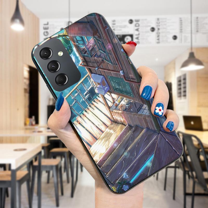 Malowany wzór etui na telefon, odporny na wstrząsy miękki silikonowy futerał ochronny na telefon TPU do etui Samsung