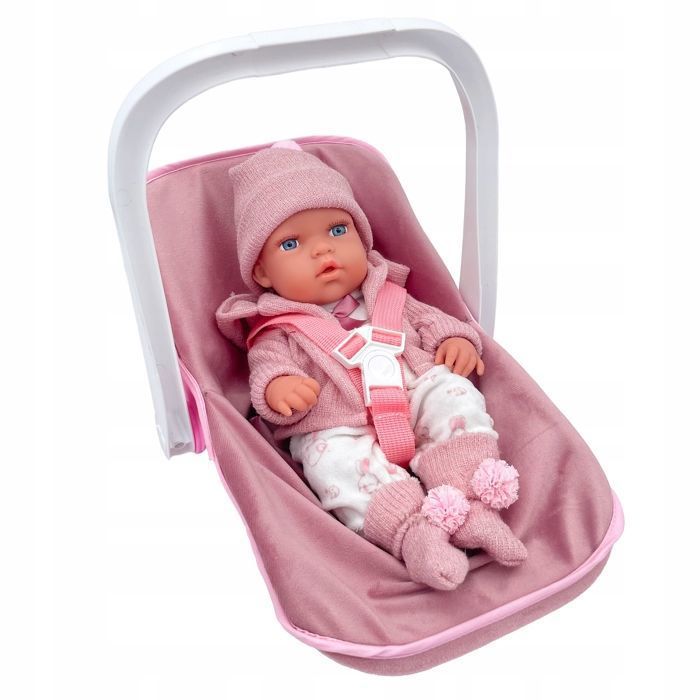 Poupée Bébé - KINDERPLAY - KP2228 - 30,5 Cm - Porte-bébé Rose - 6 Pièces Incluses