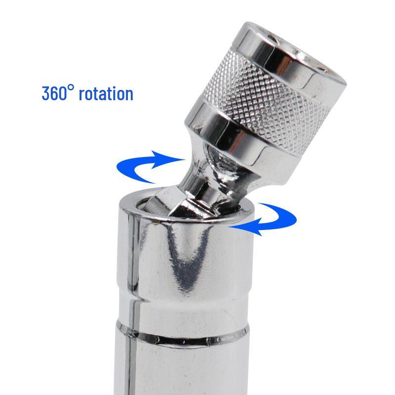 Chiave a Bussola Magnetica Universale Sottile con Snodo per la Rimozione delle Candele, 14mm e 16mm