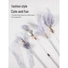 Fairy Long Handle Cat Teaser Wands - 4 Pack