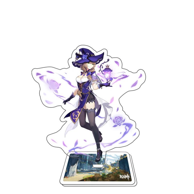 Game Anime Open World Impact Acrylic Figure Stand Painted Desk Decor Ornament 15CM Model Gift