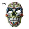 Scary Skeleton Face Masque Day of The Dead Skull Masque, Halloween Sugar Full Haunted House Cosplay Accessories Masquerade Party Accessory