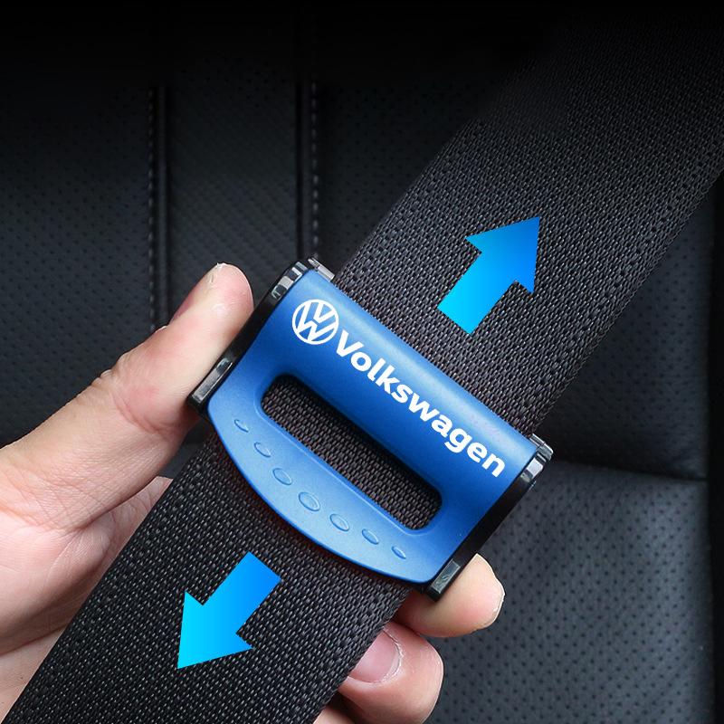 2026 Hot For Volkswagen VW Car Safety Seat Belt Buckle Clip Seatbelt Stopper Adjuster Car Accessories For Volkswagen polo golf4