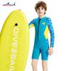 Children's Diving Suit 2.5MM One-piece Long-sleeved Shorts Warm Boys Snorkeling Surfing Cold-proof Jellyfish