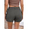 Women's High Waist Fashionable Personality Stretch Casual Denim Workwear Pocket Shorts