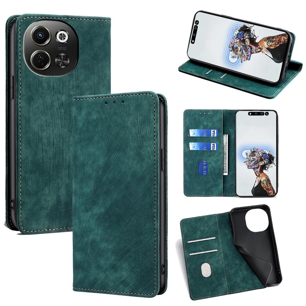 For TECNO Pova 6 Neo 5G/Spark 30 5G Case RFID Blocking Wallet Leather Phone Cover