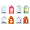 3D Candlestick Silicone Mold Hollow Out House Candle Base Mold Gypsum Candle Holder Epoxy Mould Home Decorations Mould