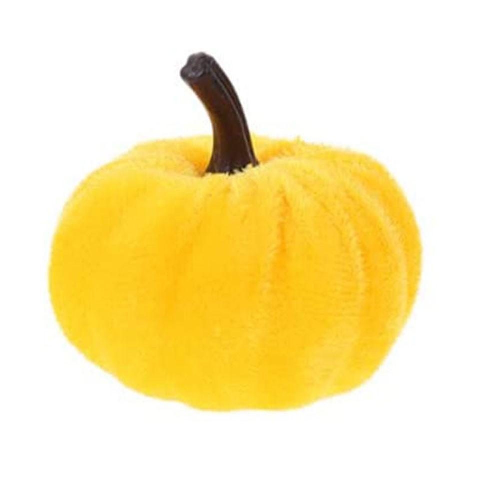 Färgglad Tygpumpa Halloweenpumpa Dekor Simuleringspumpa Dekoration