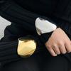 DIEZI Exaggerated Irregular Heavy Metal Smooth Wide Cuff Bangles New Vintage Fashion Geometric Bracelets For Women Men Jewelry