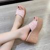 Fashion 2025 Women's Shoes Round Toe Women's Slippers Outdoor Slippers Ladies Casual Wedges Shoes Women Platform Sandals Zapatos Mujer