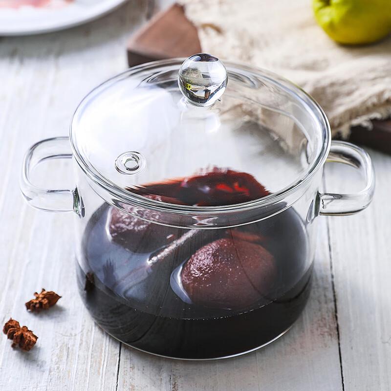 1350ml Double Handle Glass Soup Pot