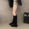 New Knee Thick Heel Thin Leg Cover Knight Women's Boots 2026 Autumn and Winter French Niche Boots Increase Height
