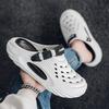 Casual Clogs Mens Sandals Summer EVA Beach Shoes for Men Fashion Hollow-out Slippers Solid Color Garden Shoes Closed-toe