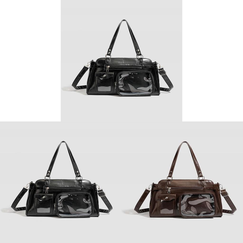 Casual Pu Tote Bag With Stitching For Daily Use In Japanese Korea Style