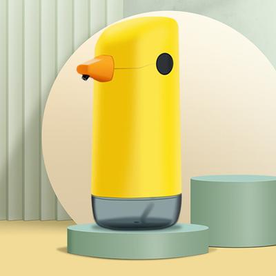 220ml dávkovač mýdla Cartoon Duck Design Plnitelný bateriový Nastavitelný zásobník ABS Automatický indukční dávkovač dezinfekce rukou do kuchyně