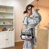 Transparent Pain Bag Female Summer Junior High School Student Large Capacity Crossbody Bag Class Commuter Shoulder Bag
