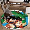 1pc Dragon Ball Z Goku & Shenron Anime Cartoon Design Round Carpet  Office Chair Mat, NonSlip Rug for Home Decor, Living Room, Bedroom