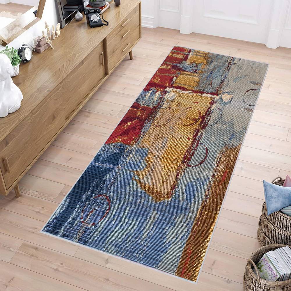 

Eliana Home Washable Printed Carpet LNA1686 50x80 синий