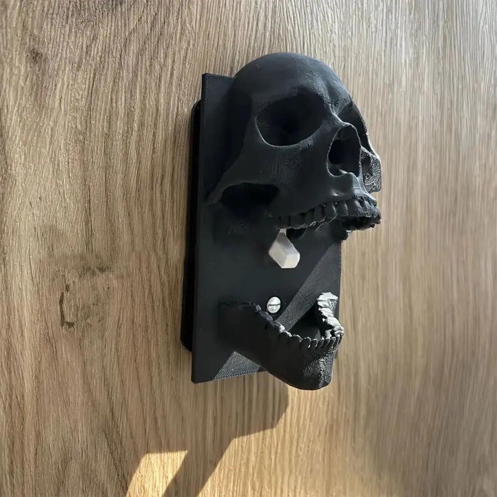 Gothic Style Skeleton Switch Panel Cover Decorative 3D Printed Wall Skull Light Switch Plate Scary Home Decorative Ornament Gift