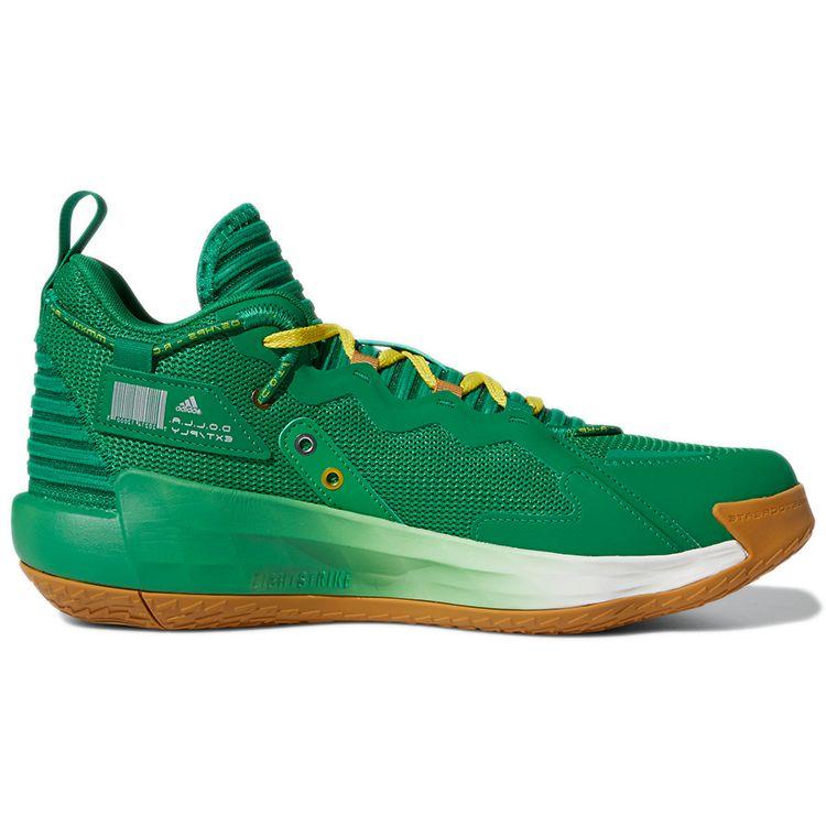 adidas Męskie sneakersy Dame 7 EXTPLY Team Green Srebrno-Metaliczne Mesa H69011