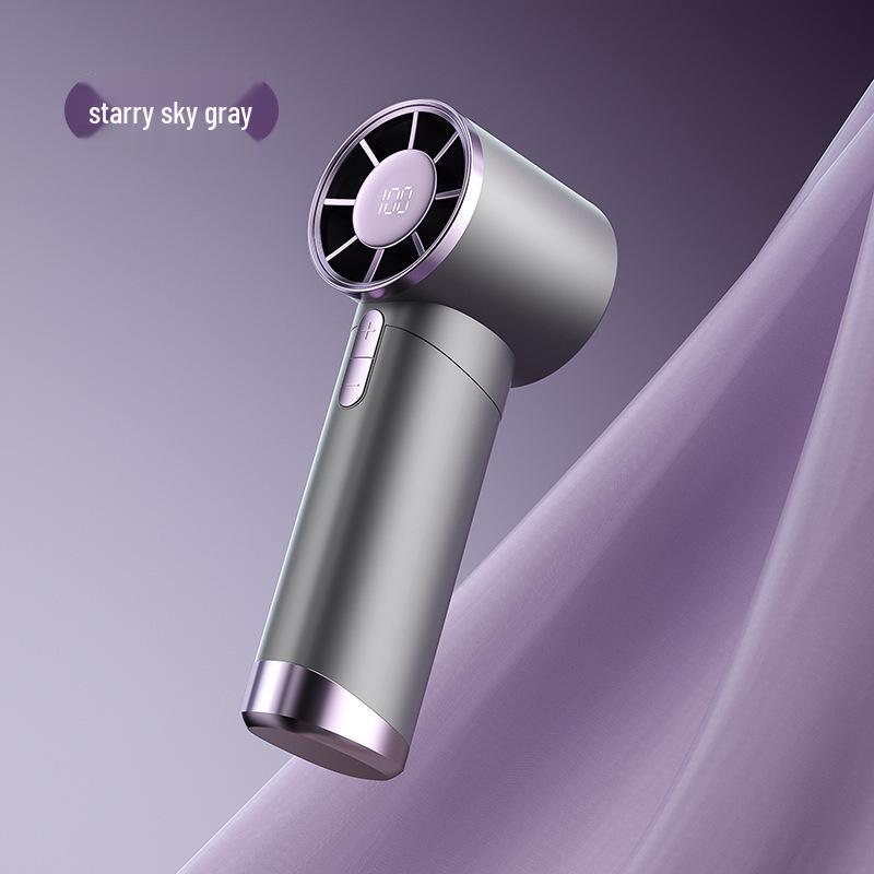 100-Speed USB Rechargeable Bladeless Handheld Fan with Stepless Control