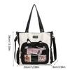 Zipper Transparent Crossbody Bag Cat Ear Shoulder Bag Portable Transparent Itabag  Women