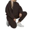 adidas Originals Φούτερ Κουκούλα Στρογγυλή Λαιμόκοψη Χαλαρή Εφαρμογή Μικρό Λογότυπο Μονόχρωμο Μακρυμάνικο Φούτερ Γυναικείο φούτερ Καφέ HL9126
