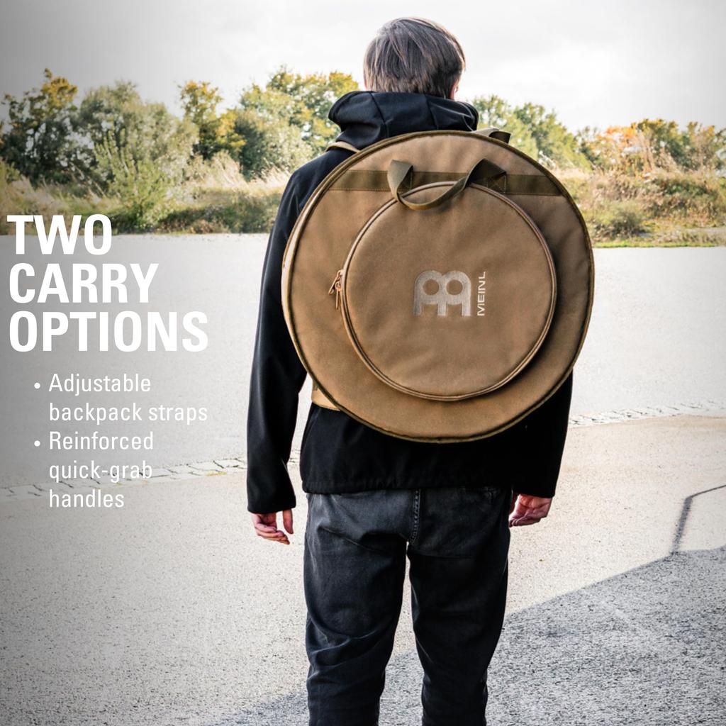 MEINL Cymbals Pro Cymbal Backpack, Coyote Brown, MCB22CB