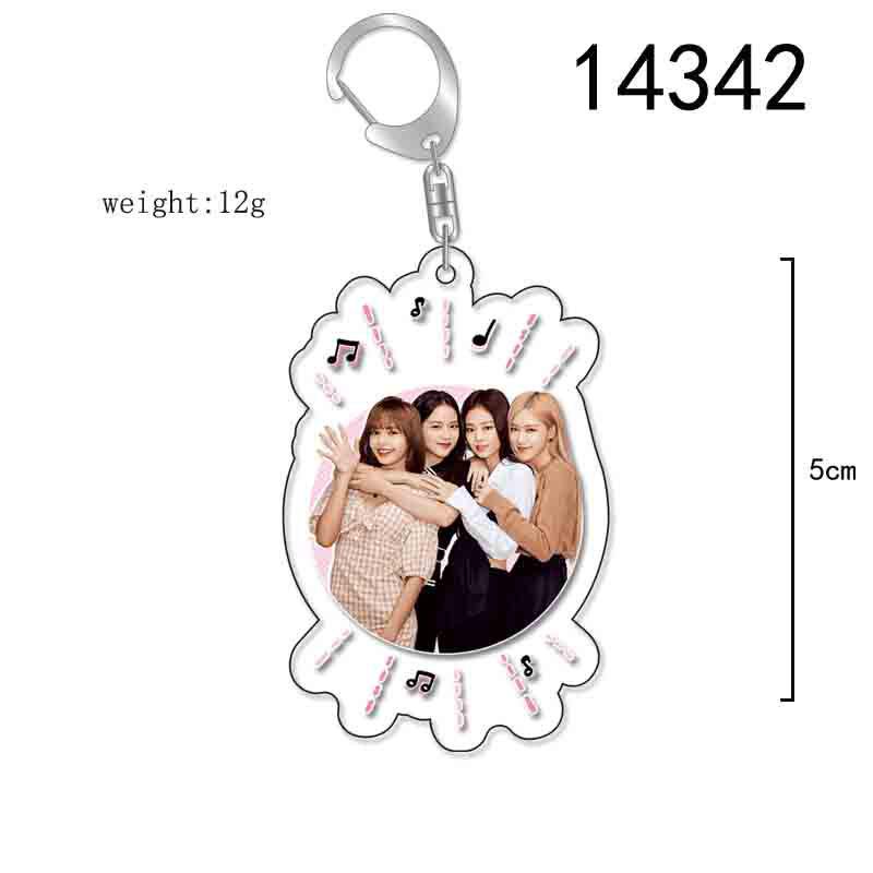 BLACKPINK Acrylic Double-Sided Keychain: Lisa, Jisoo, Jennie, Rosé