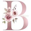 Personalized Mug Floral Initial Name Cup Custom Name Tea Coffee Hot Chocolate Mugs Bride Bridesmaid Mothers Day Gifts for Her