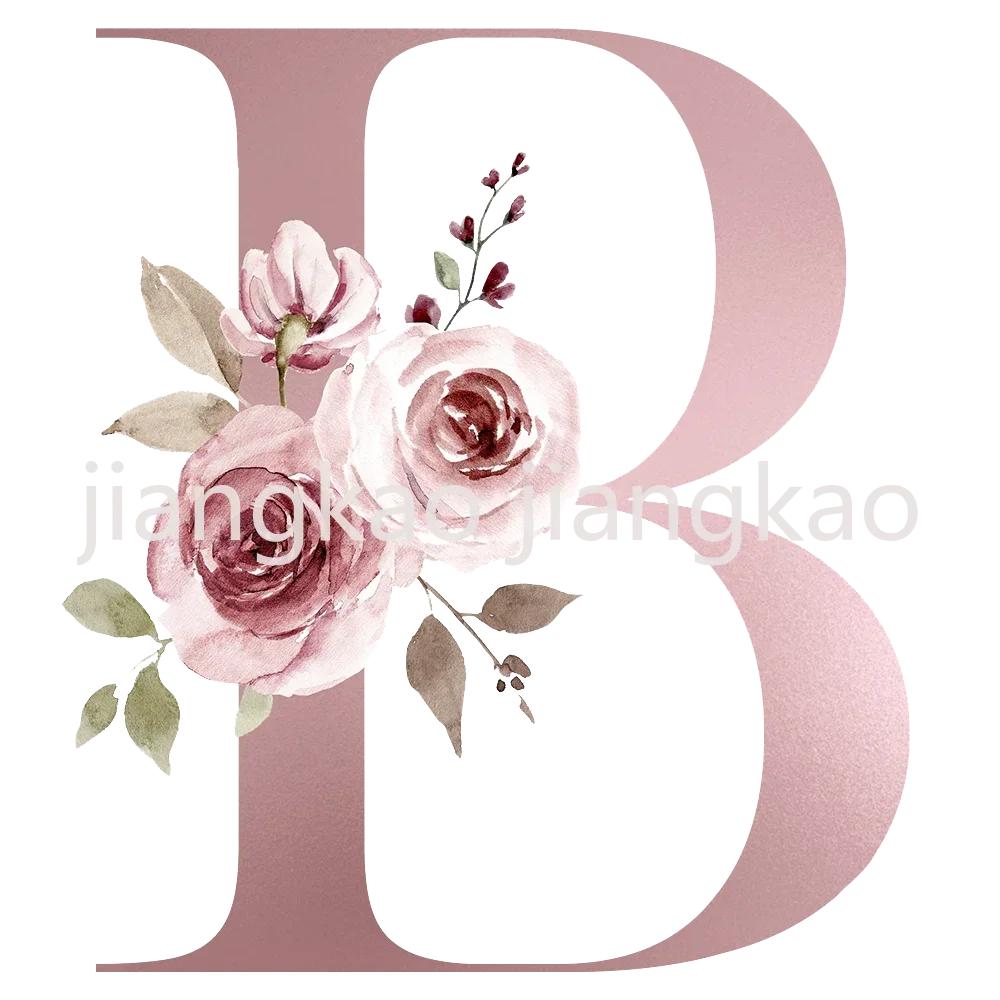 Personalized Mug Floral Initial Name Cup Custom Name Tea Coffee Hot Chocolate Mugs Bride Bridesmaid Mothers Day Gifts for Her