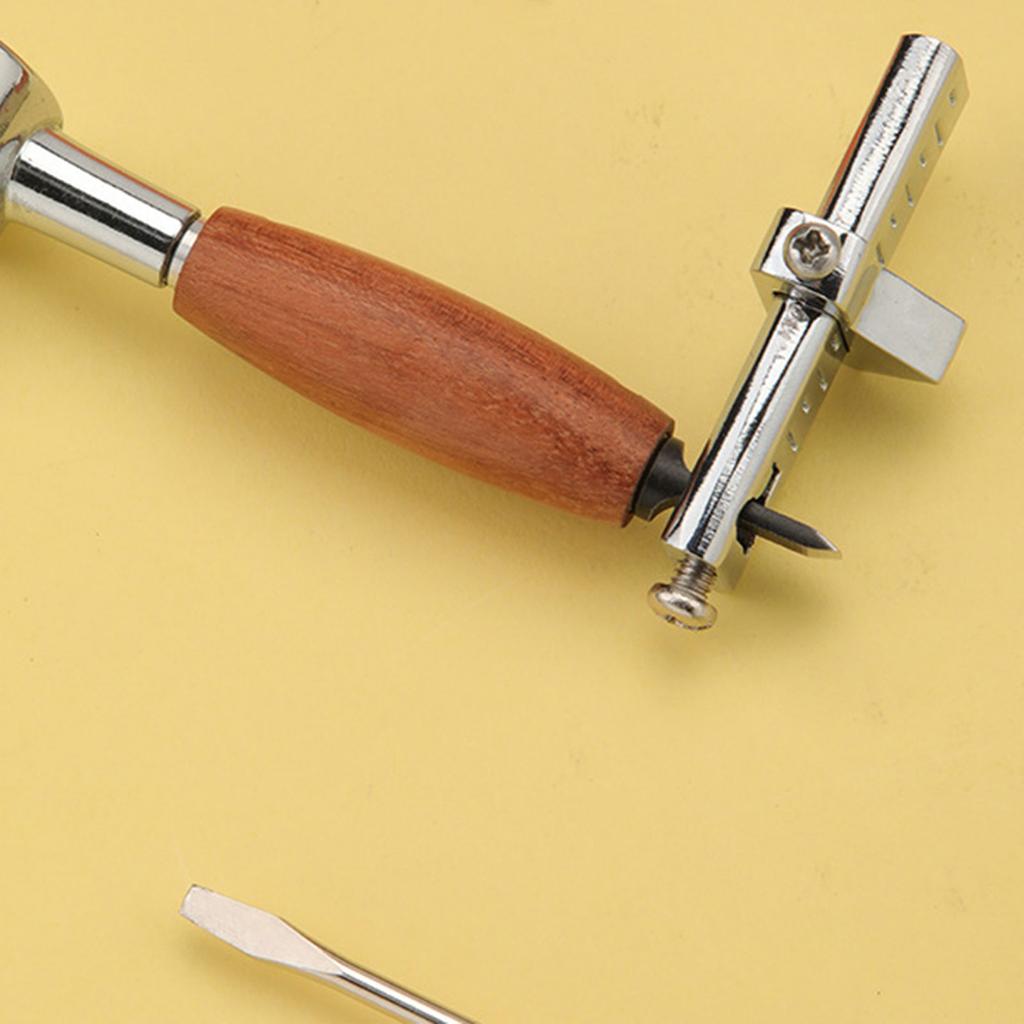 Leather Edging Trimmer Positioning Tool Leather Edging Scriber Auxiliary Tool Clearly Scale Easy To Use for Leathercraft