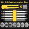 6 In 1 Screwdriver Set Precision Magnetic Screwdriver Set Hexagonal Plum Y-shaped U-shaped Triangle Repair Hand Tools Kits