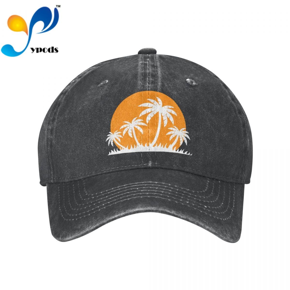 

New Brand Anime Vintage Hawaii Sun Sand Beach Palm Tree Cartoon Styles Snapback Cap Cotton Baseball Cap Unisex Women Dad Hat Trucke