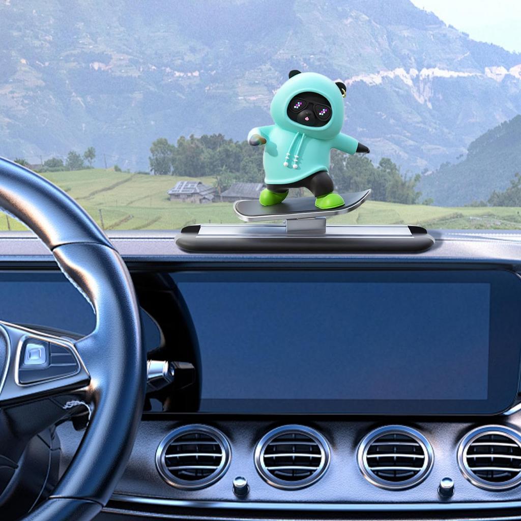 Skateboard Bear Dashboard Ornament Skateboard Bear Car Decoration Skateboard Bear Car Ornament Car Dashboard