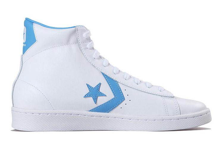 Pro Leather Converse Hi 'White Blue' 166813C