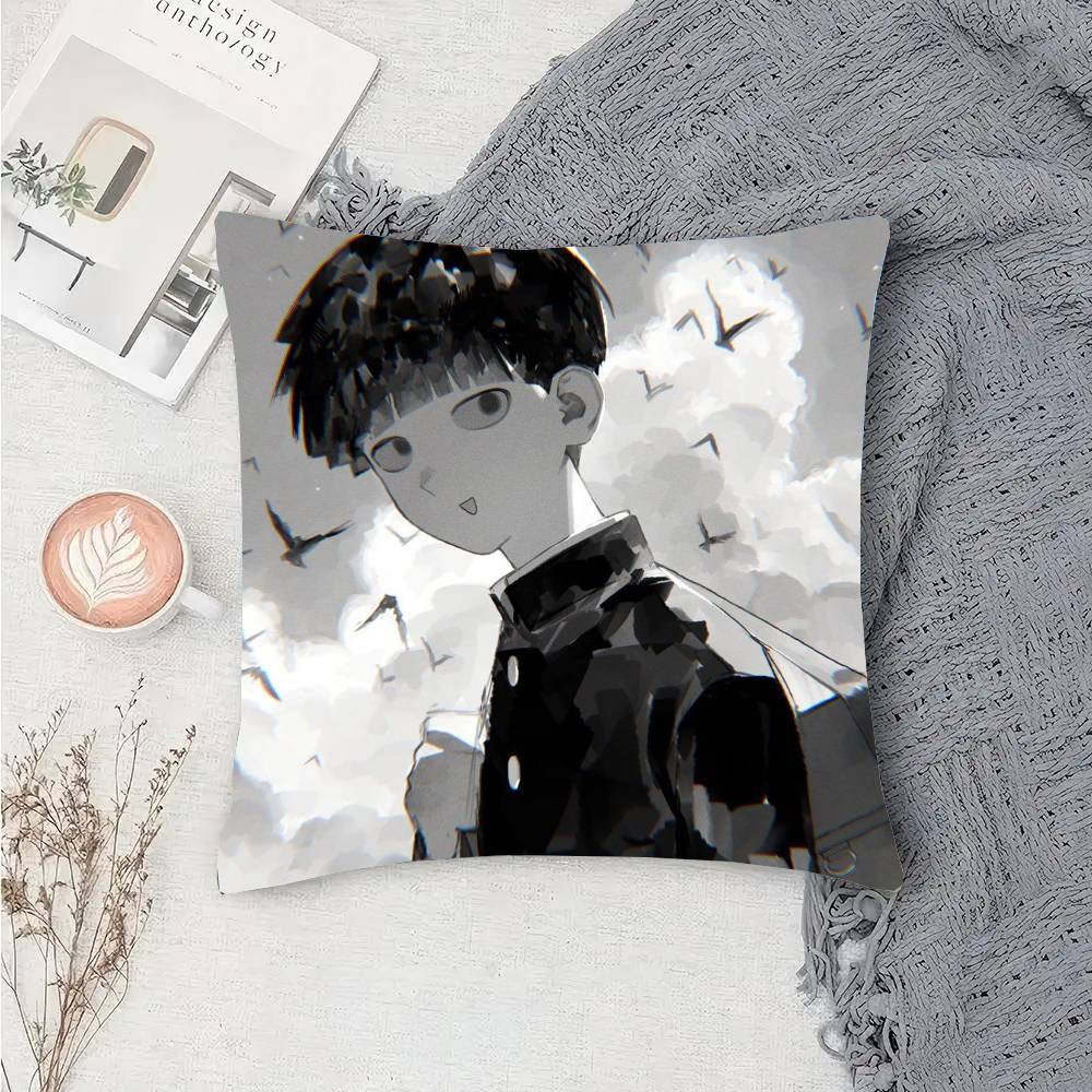 Anime Mob Psycho Pillow Case Fashion Square Pillowcase Bedroom Sofa Room Ins Decoration Leisure