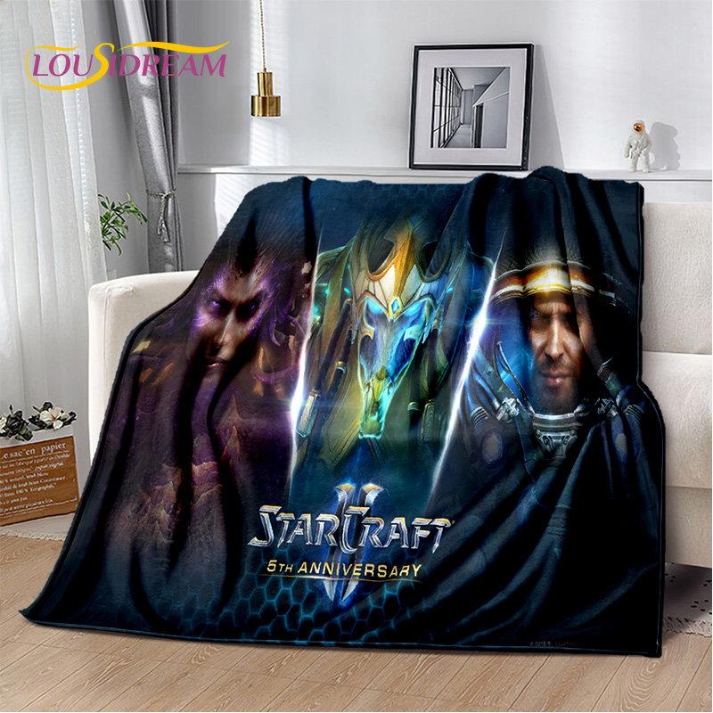 3D HD StarCraft Game Gamer Soft Plush Blanket,Flannel Blanket Throw Blanket for Living Room Bedroom Bed Sofa Picnic Cover Kids