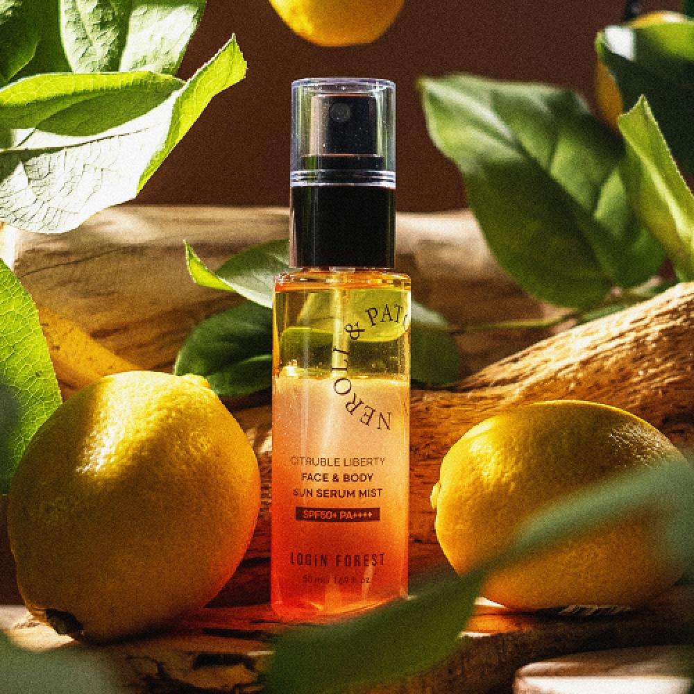 Forest Citrus Liberty Sonnenserum für Gesicht und Körper, LSF 50+, PA++++, 50 ml