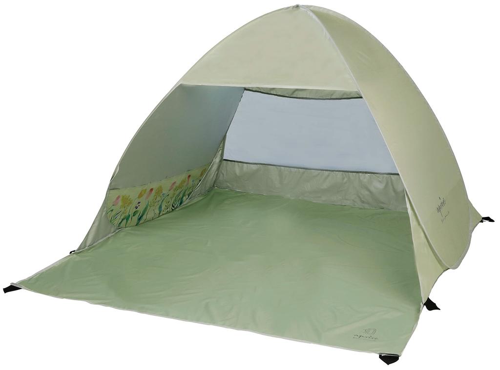 Captain Stag Beach Duo UV 2 Tatami 6 Pegs and Carry Bag Aprile Width 145 X Depth 160 X Height 110 Cm Tent, One-touch Tent, Tent, Pop-up Tent, [For